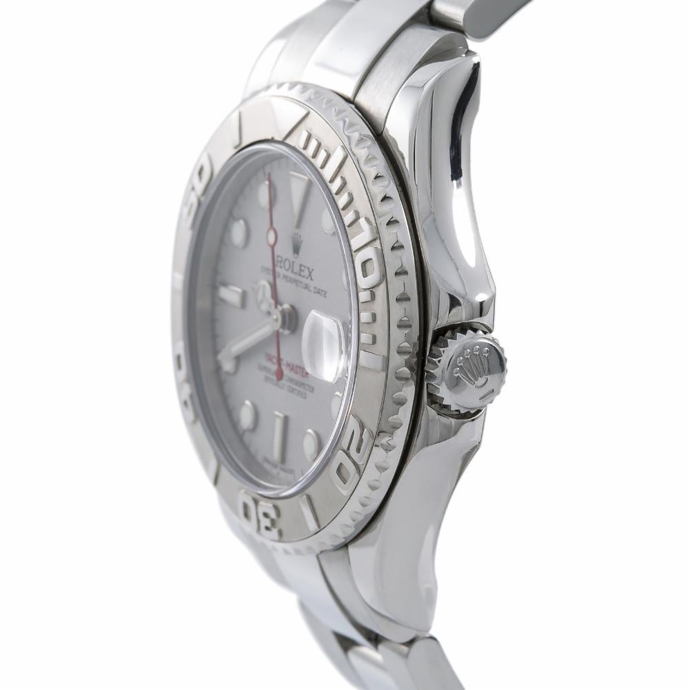 Men's Rolex Yacht-Master 168622, Silver Dial, Certified and Warranty For Sale
