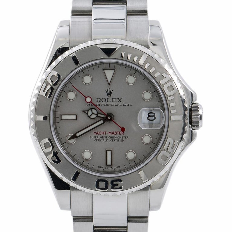 Rolex Yacht-Master 168622, Silver Dial, Certified and Warranty For Sale ...