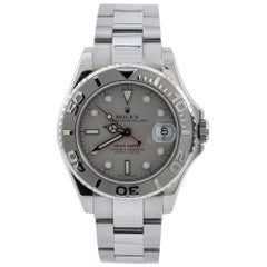 Rolex Yacht-Master 168622 Unisex Automatic Watch Platinum Dial and Bezel SS