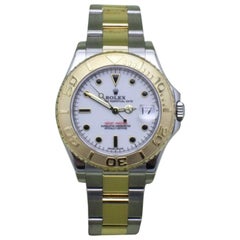 Rolex Yacht Master 168623 White Dial 18 Karat Gold and Steel Box Papers, 2011