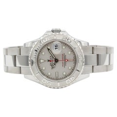 Rolex Yacht-Master 169622 Platinum Bezel 29mm Ladies Watch 2005 Full Set