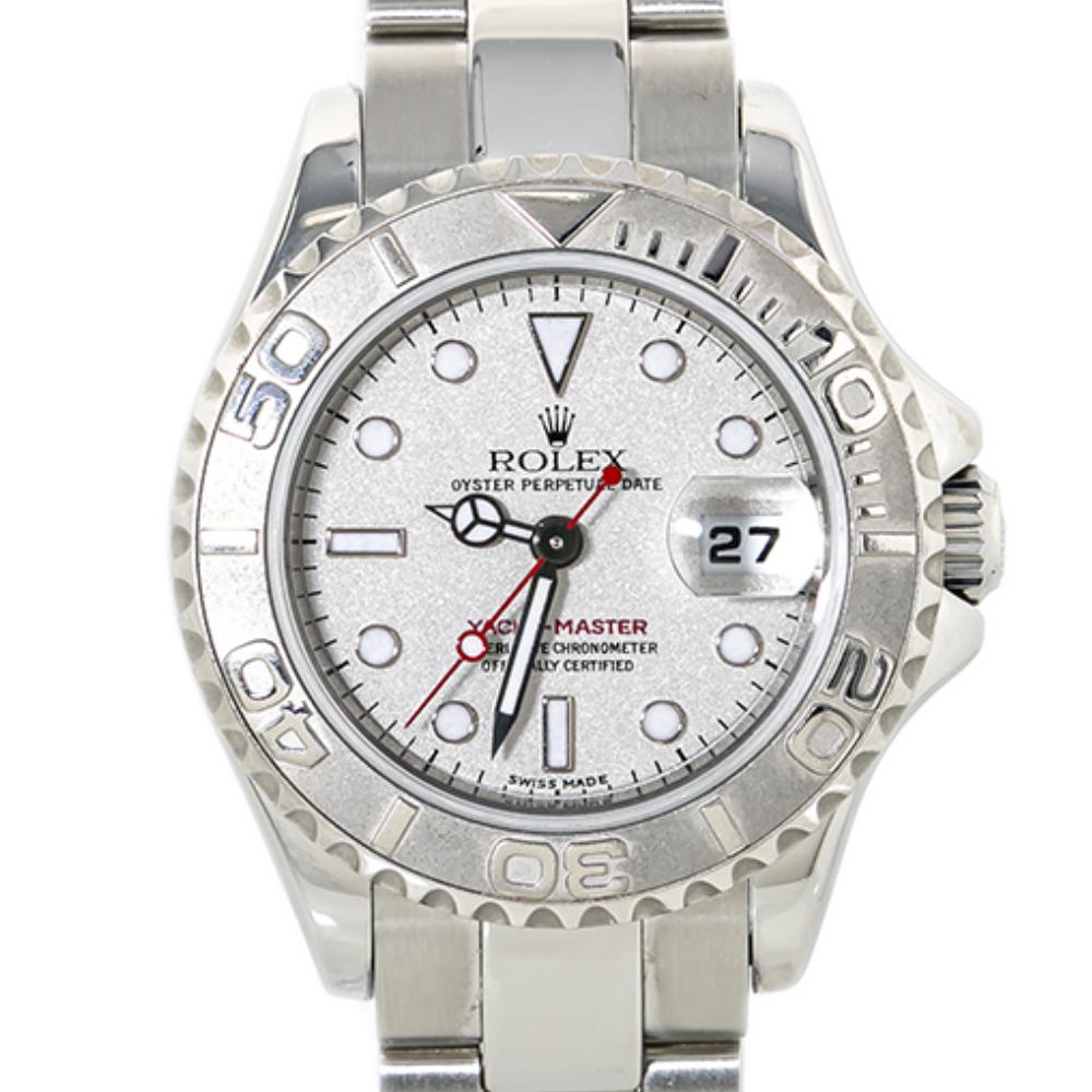 Rolex Yacht-Master 169622 Platinum Dial & Bezel Lady's Automatic Watch 29mm