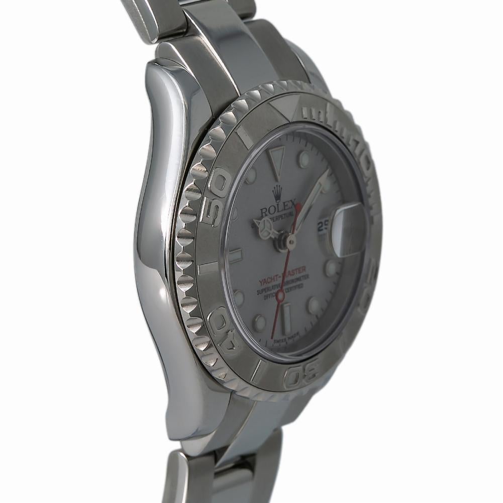 Rolex Yacht-Master 169622 Women's Automatic Watch Platinum Dial & Bezel 29mm
