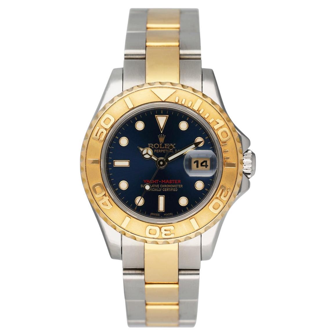 Rolex Yacht-Master 169628, Blue Dial, Certified and Warranty For Sale ...