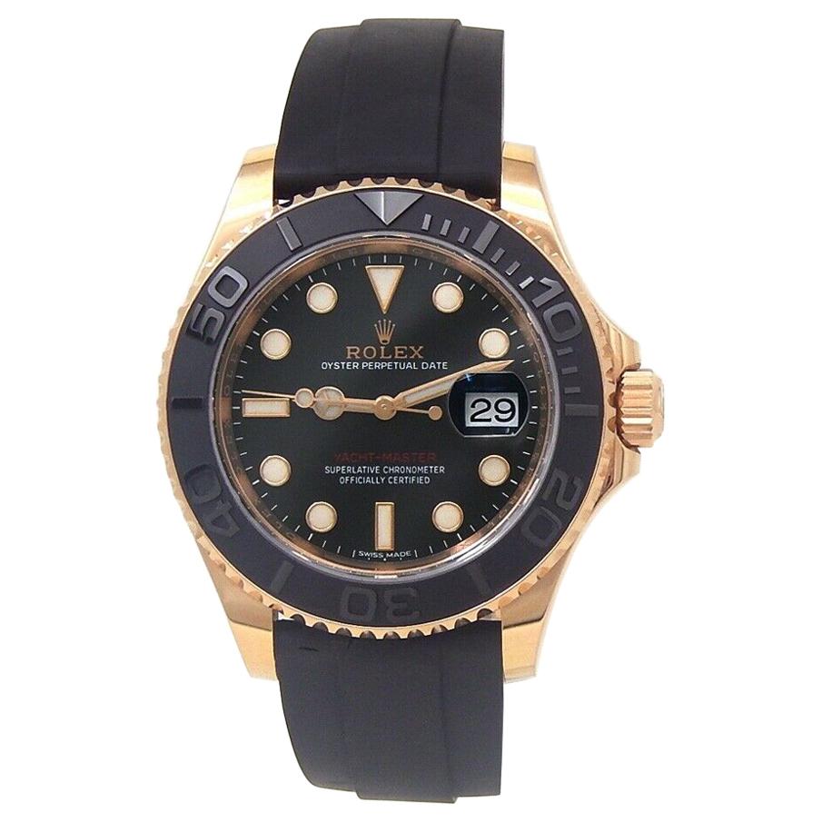 Rolex Yacht-Master 18 Karat Everose Gold Automatic Men's Watch 116655 For Sale