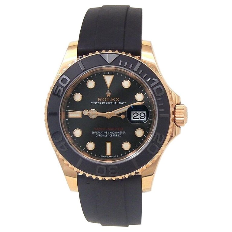 Rolex Yacht-Master 18 Karat Everose Gold Automatic Men's Watch 116655 ...