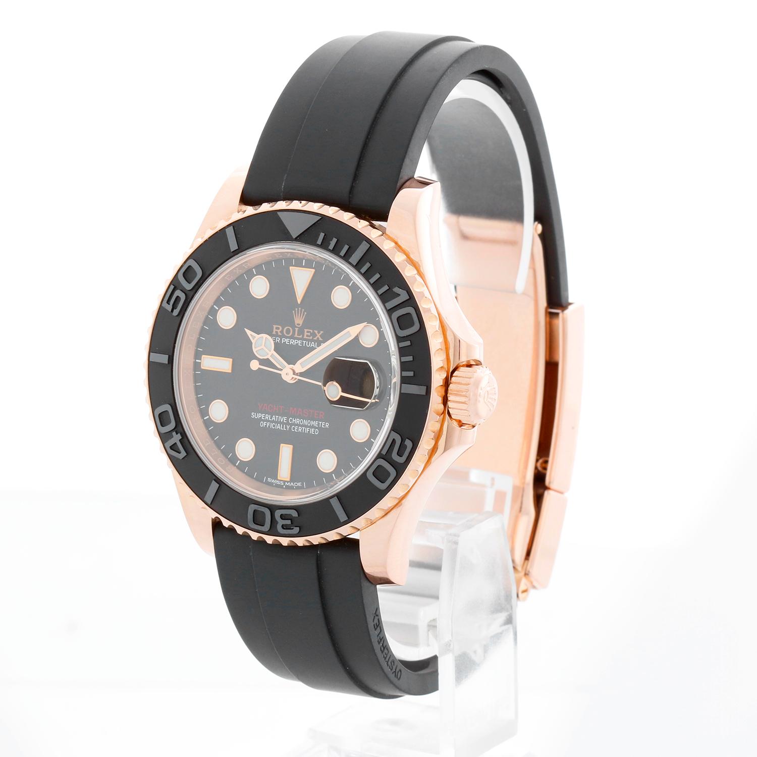 De los hombres Reloj de caballero Rolex Yacht-Master de oro Everose de 18 quilates 116655 en venta