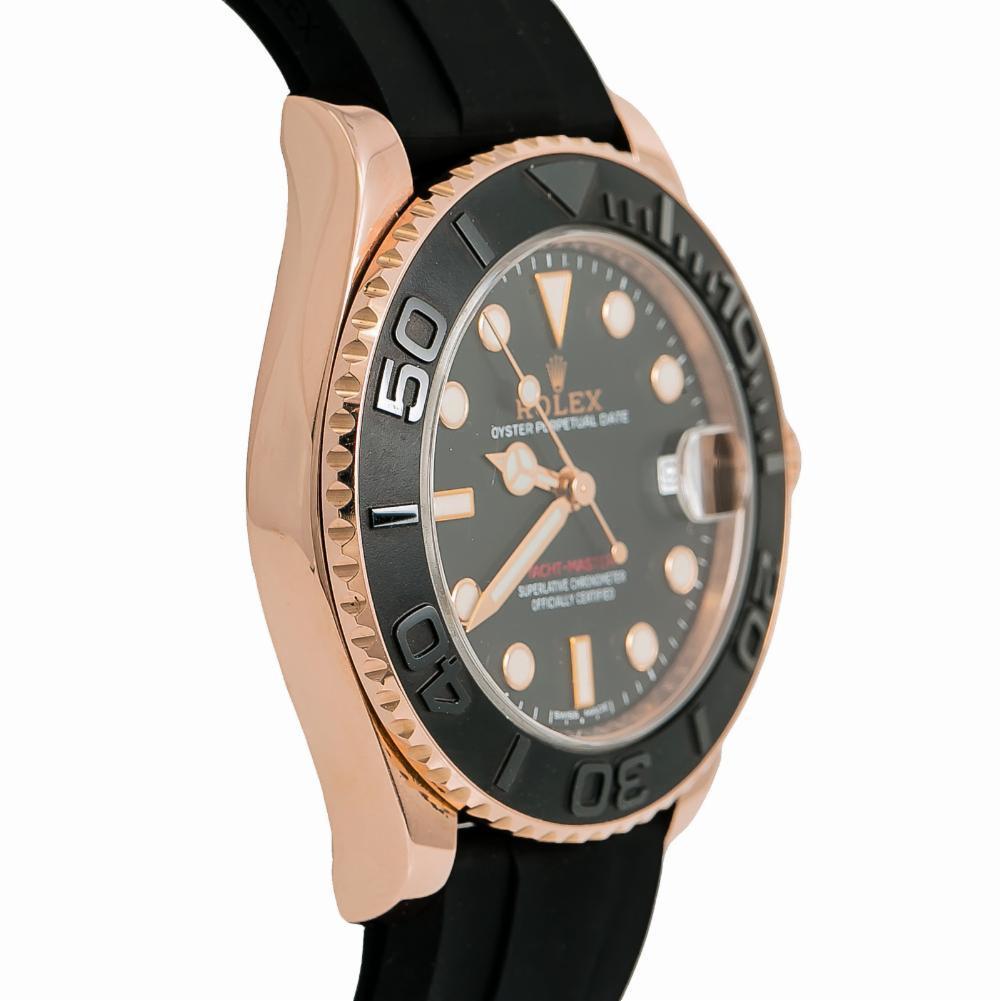 Rolex Yacht-Master 268655, Black Dial, Certified and Warranty In Excellent Condition In Miami, FL