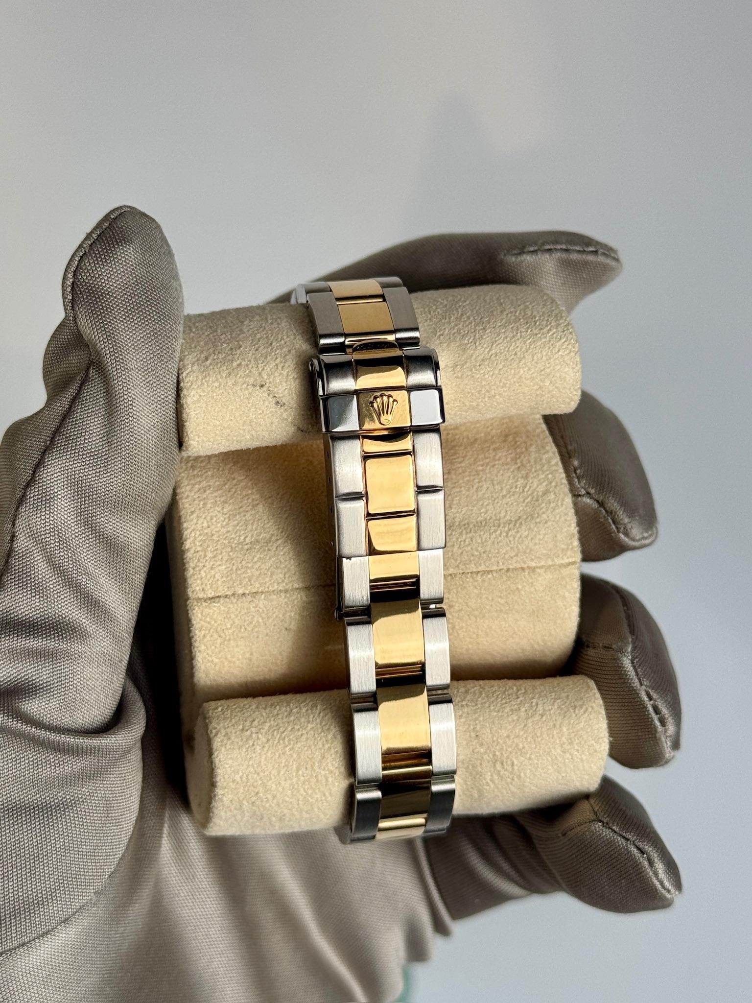 Rolex Yacht-Master 28mm MOP Diamond Dial SS/YG Oyster Date: 2005 Style 169623 In Excellent Condition In Beverly Hills, CA