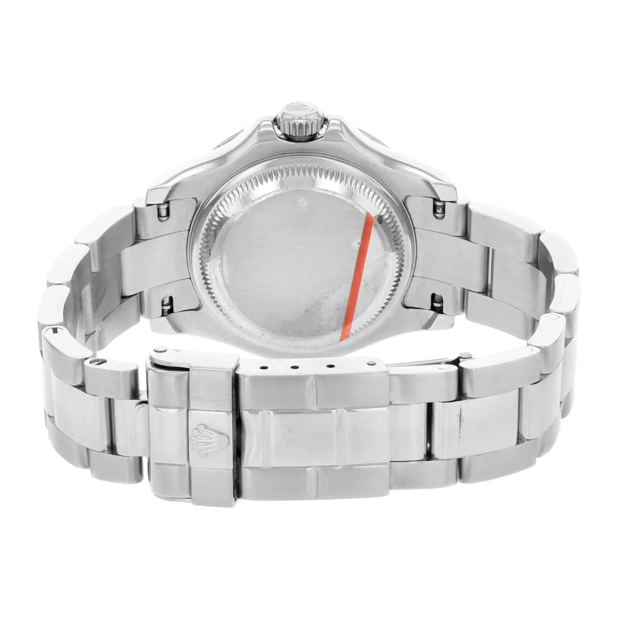 Rolex Yacht-Master 29 Platin Stahl Silber Zifferblatt Automatik Damenuhr 169622 im Angebot 1