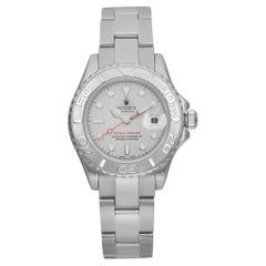 Rolex Yacht-Master 29 Platinum Steel Silver Dial Automatic Ladies Watch 169622