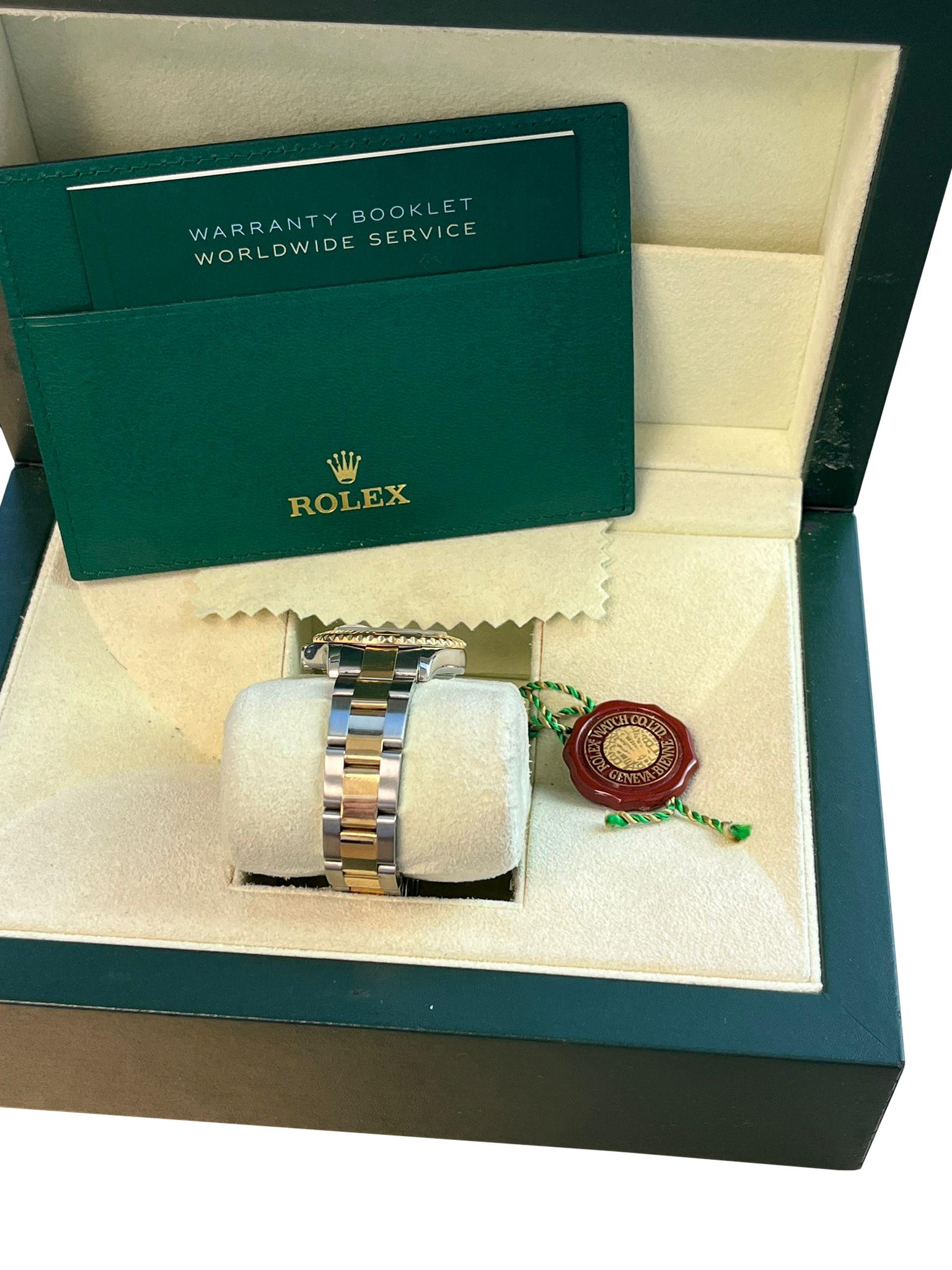 Rolex Yacht-Master 29mm Yellow Gold & Steel White Index Dial Women Watch 169623 8