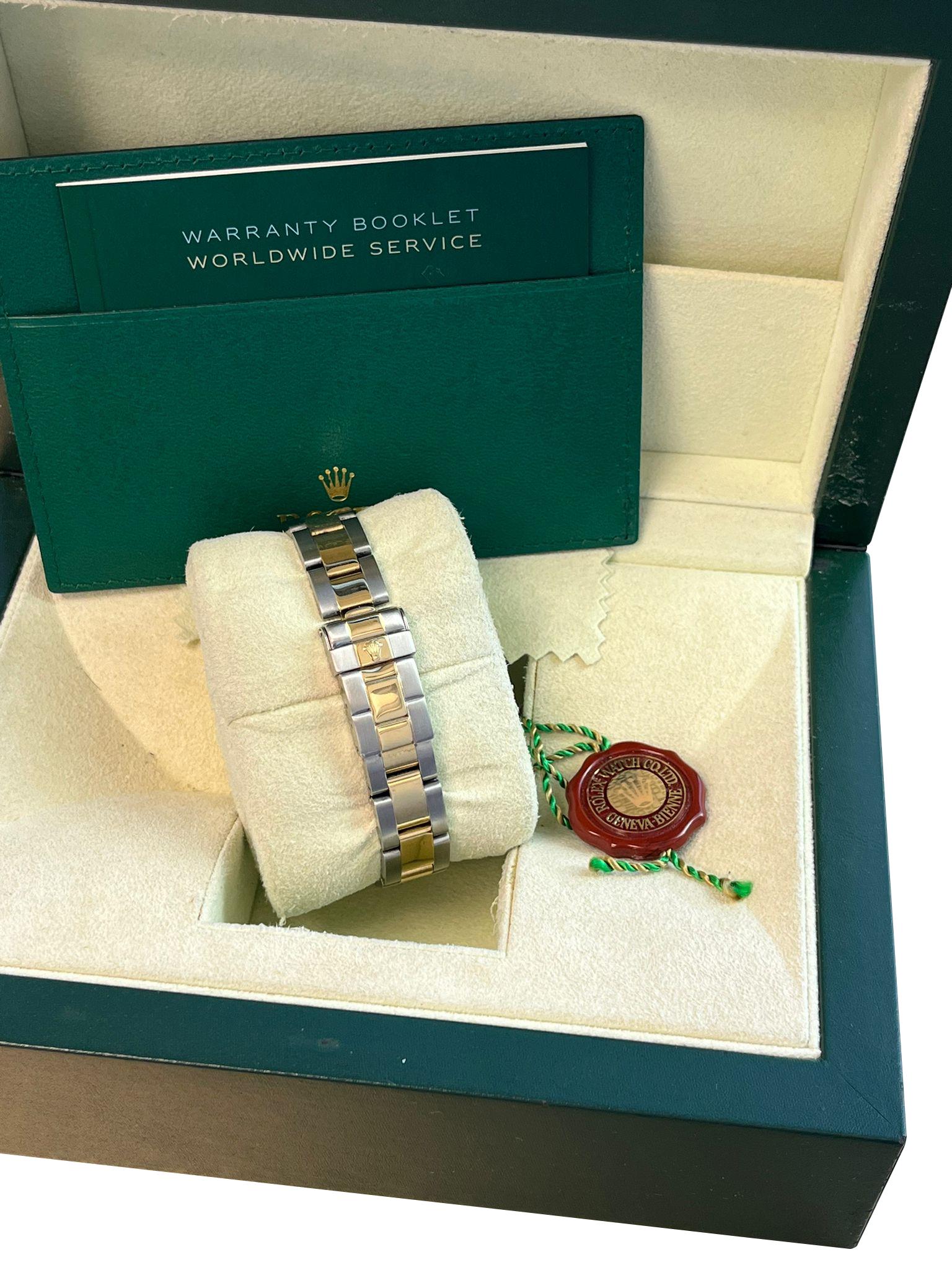 Rolex Yacht-Master 29mm Yellow Gold & Steel White Index Dial Women Watch 169623 10