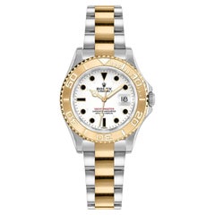 Rolex Yacht-Master 29mm Yellow Gold & Steel White Index Dial Women Watch 169623