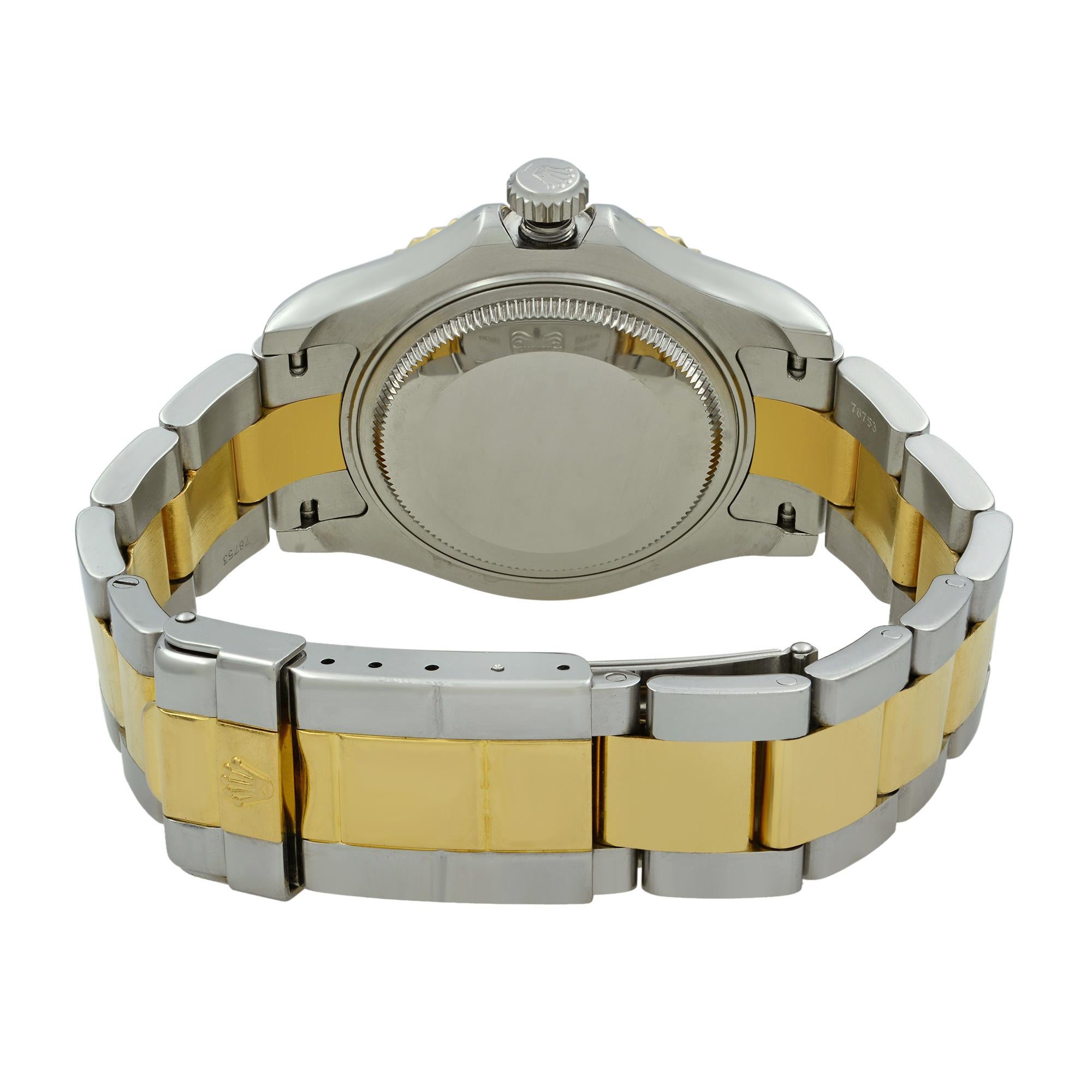 Rolex Yacht-Master 18 Karat Yellow Gold Steel Champagne Dial Unisex Watch 168623 1