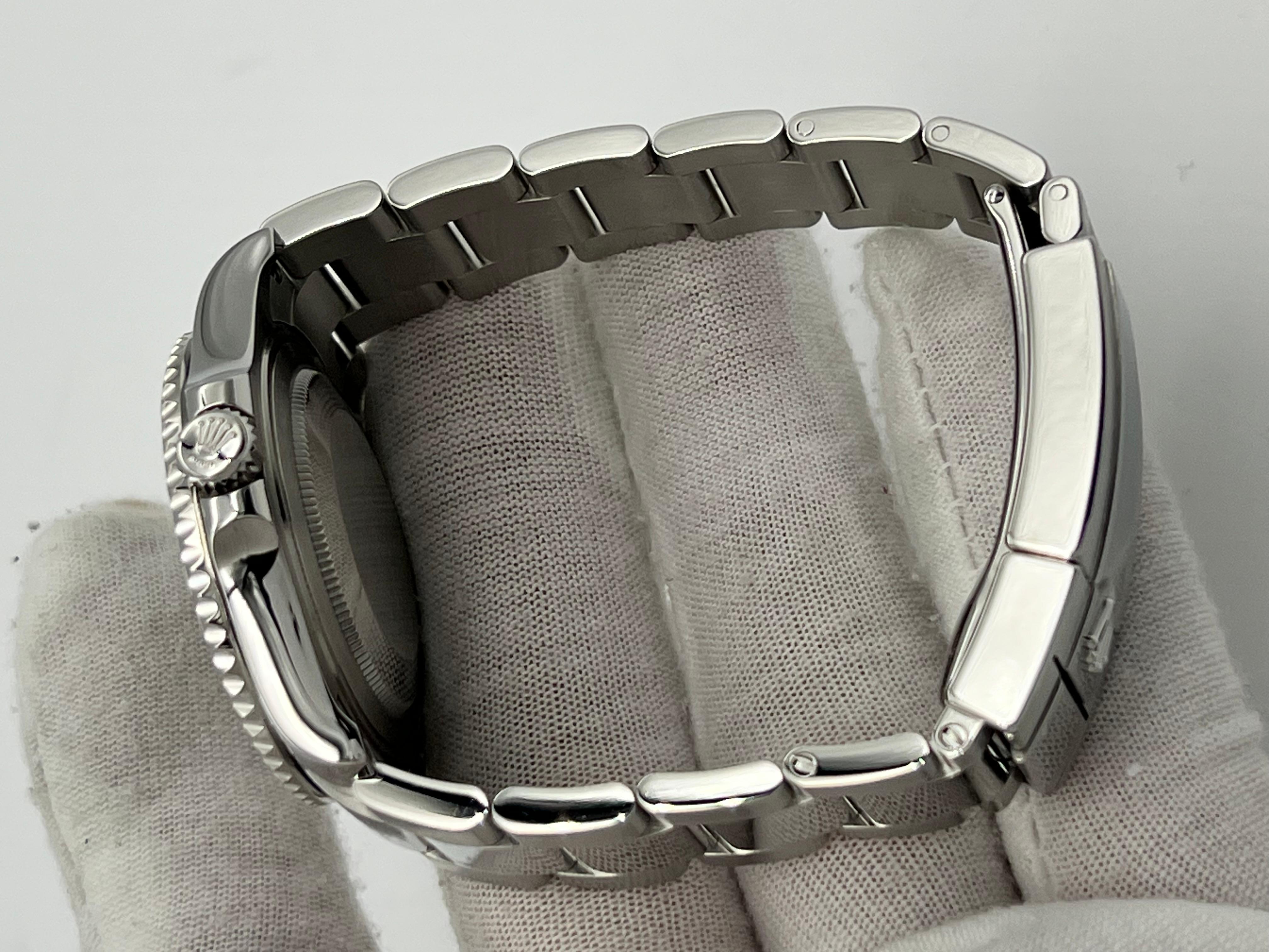 Rolex Yacht Master 37 268622 cadran rhodié platine lunette acier boîte papier 2021 en vente 3