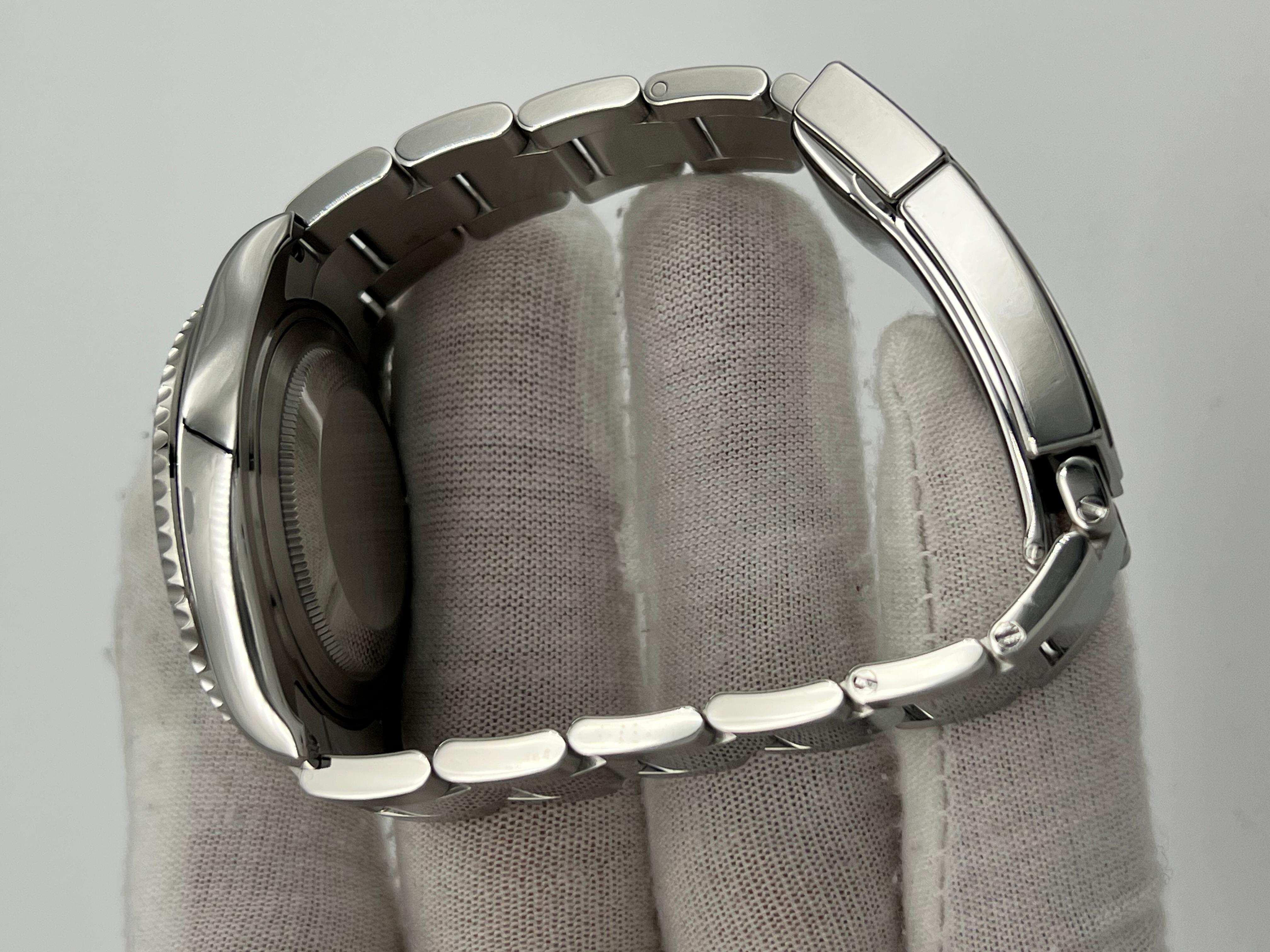 Rolex Yacht Master 37 268622 cadran rhodié platine lunette acier boîte papier 2021 en vente 4