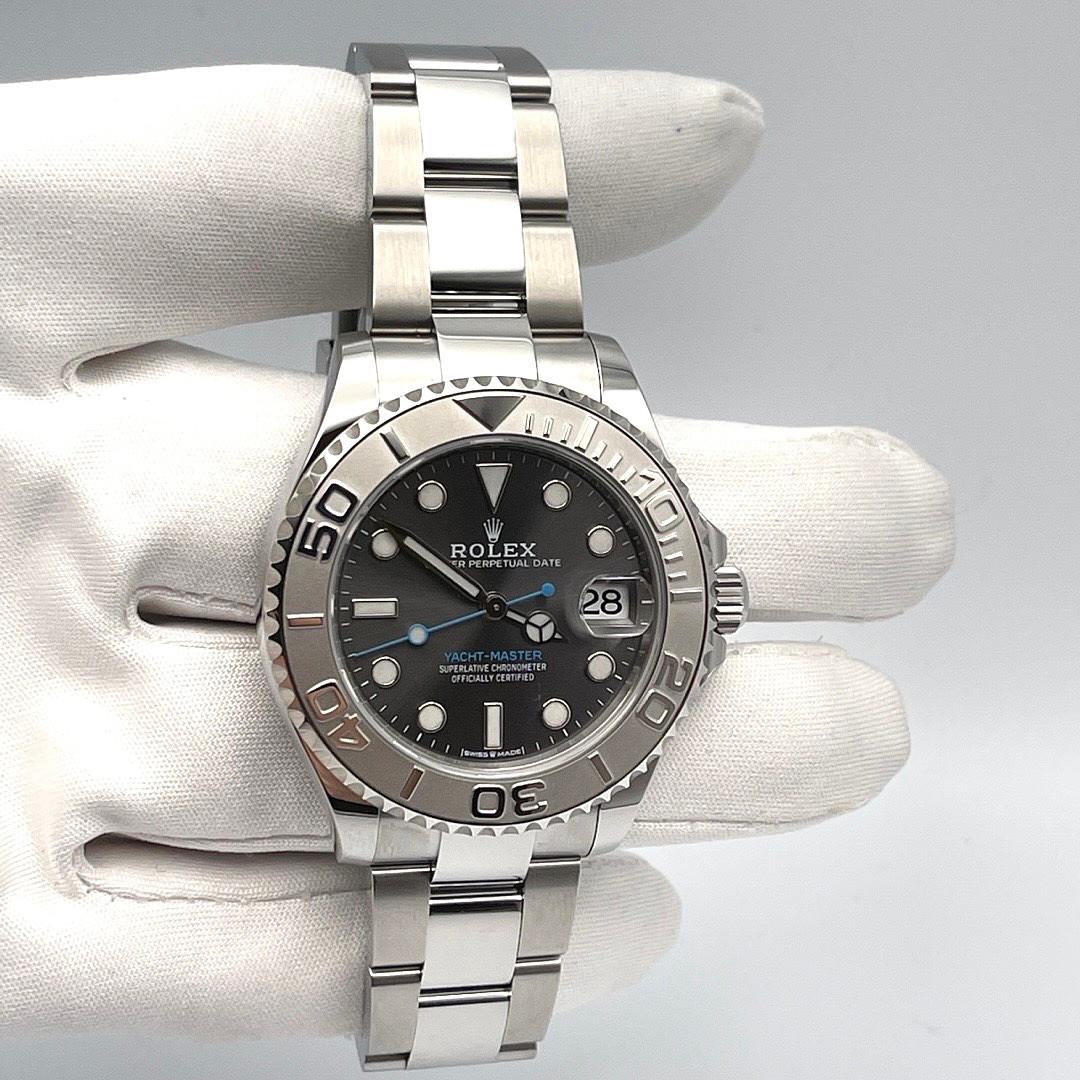 YACHT-MASTER 16622F STAINLESS STEEL WHITE DIAL