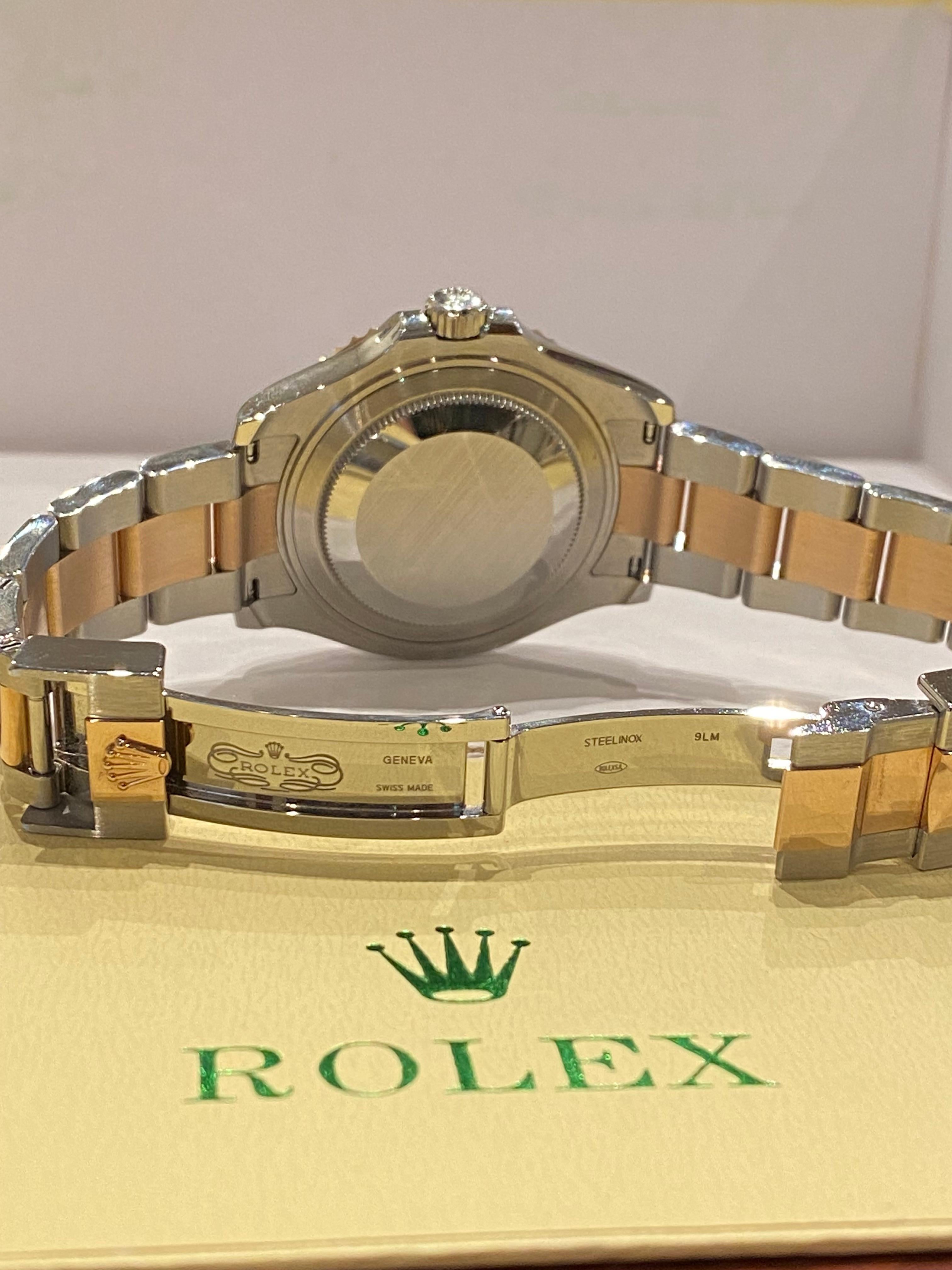 Rolex Yacht-Master 37mm ref 268621 18K Rose Gold & Steel Chocolate Dial, c2023  For Sale 1