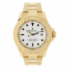 Rolex Yacht-Master 40 18 Karat Yellow Gold White Dial Watch 16628