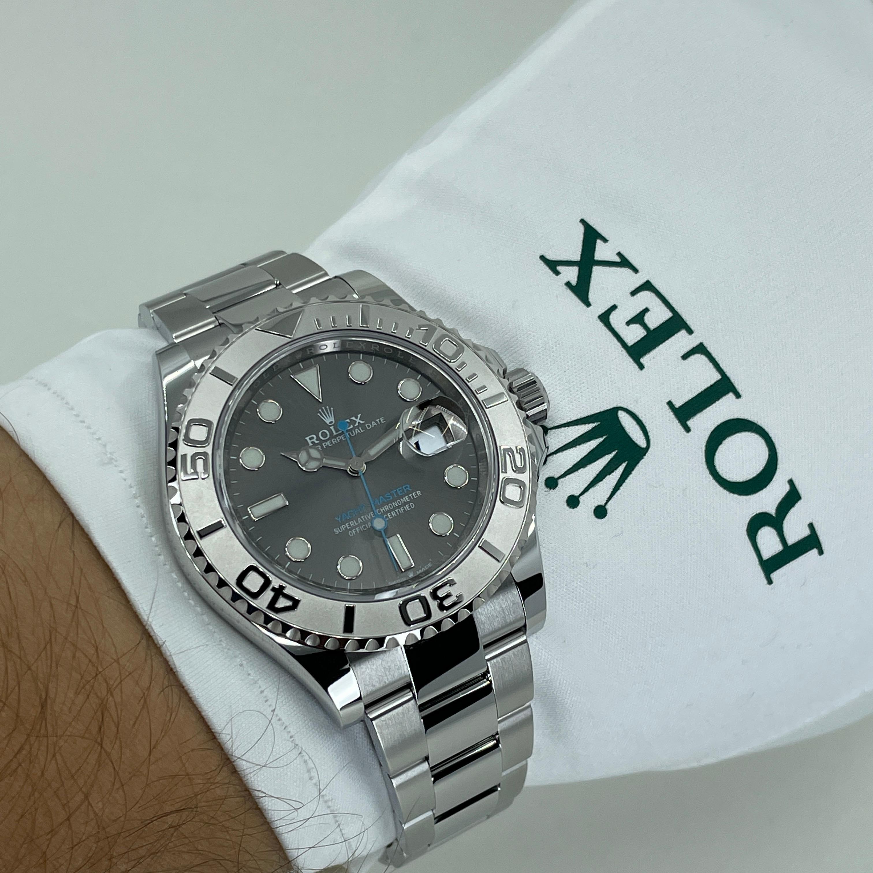 Rolex Yacht-Master Stainless Steel, Slate Dial, Ref# 126622, Unworn Watch, 2022 For Sale 4