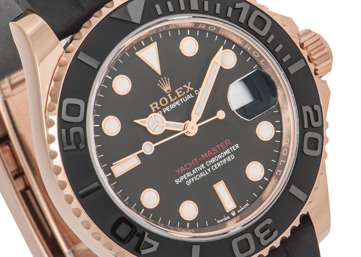 Rolex Yacht-Master 40 Oysterflex Rose Gold 126655 In New Condition In London, GB