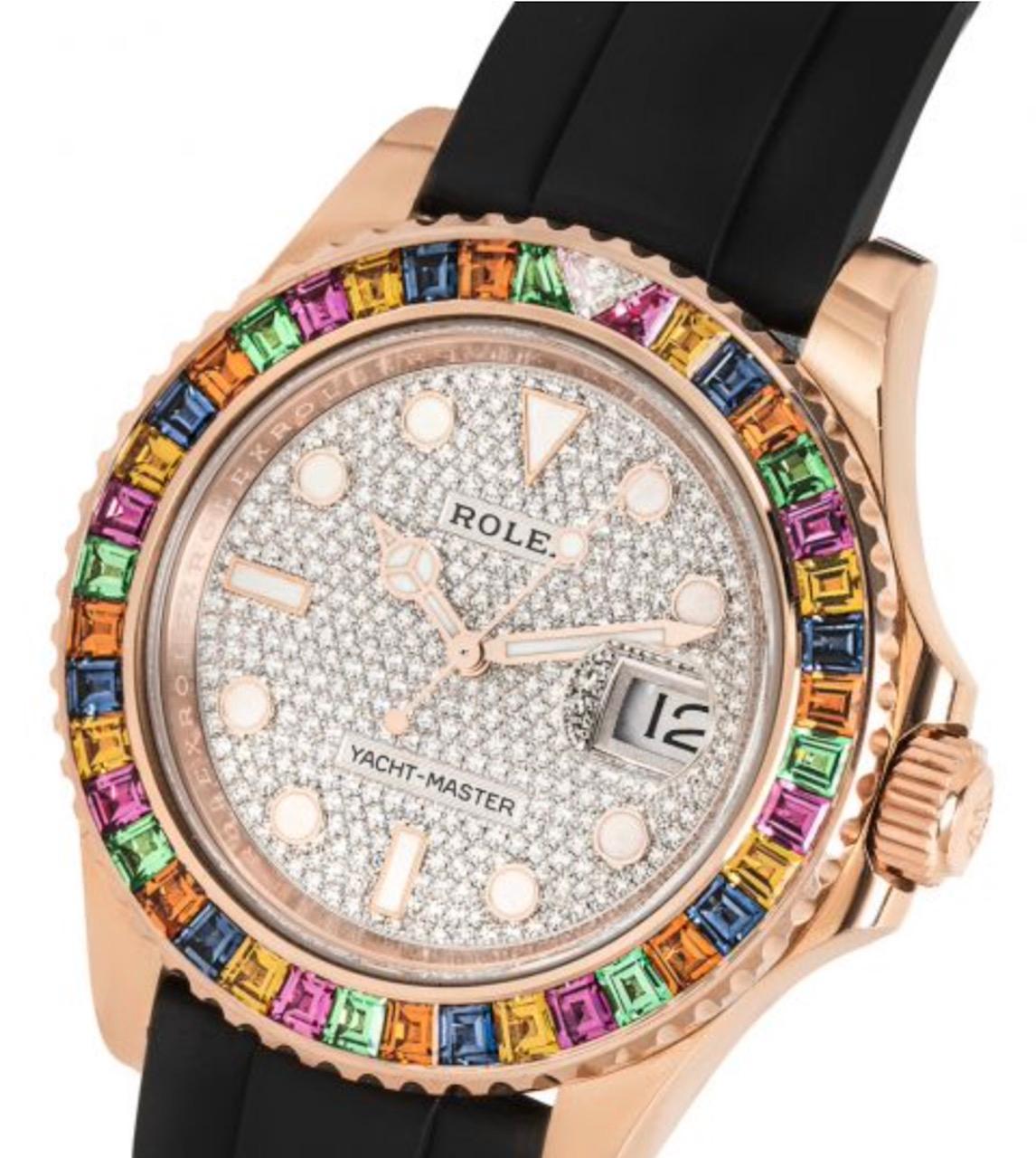 rolex yacht master rainbow bezel