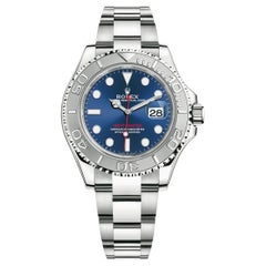 Montre Rolex Yacht-Master 40 en acier inoxydable avec cadran bleu, non portée, 2022