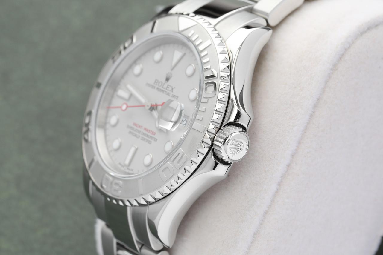 Rolex Yacht-Master 40mm 16622 Stainless Steel Watch Platinum Dial Platinum Bezel For Sale 1