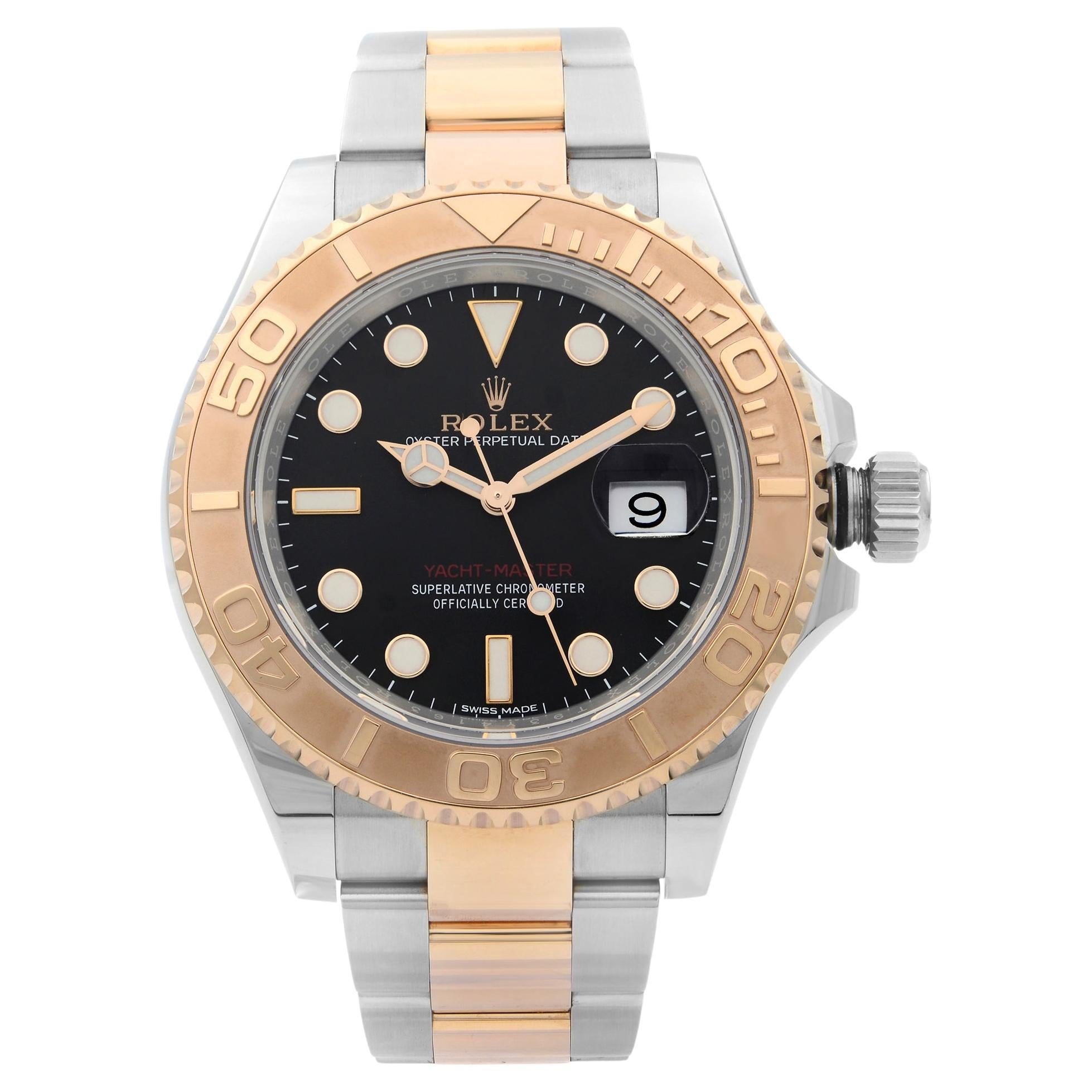 Rolex - Unworn Two Tone Rose Gold Yacht-Master 40mm 126621 Chocolate Dial