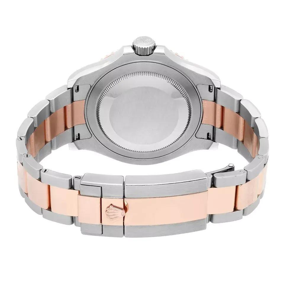 Rolex Yacht Master 40mm 18K Gold Steel Chocolate Dial Automatic Watch 116621 For Sale 2