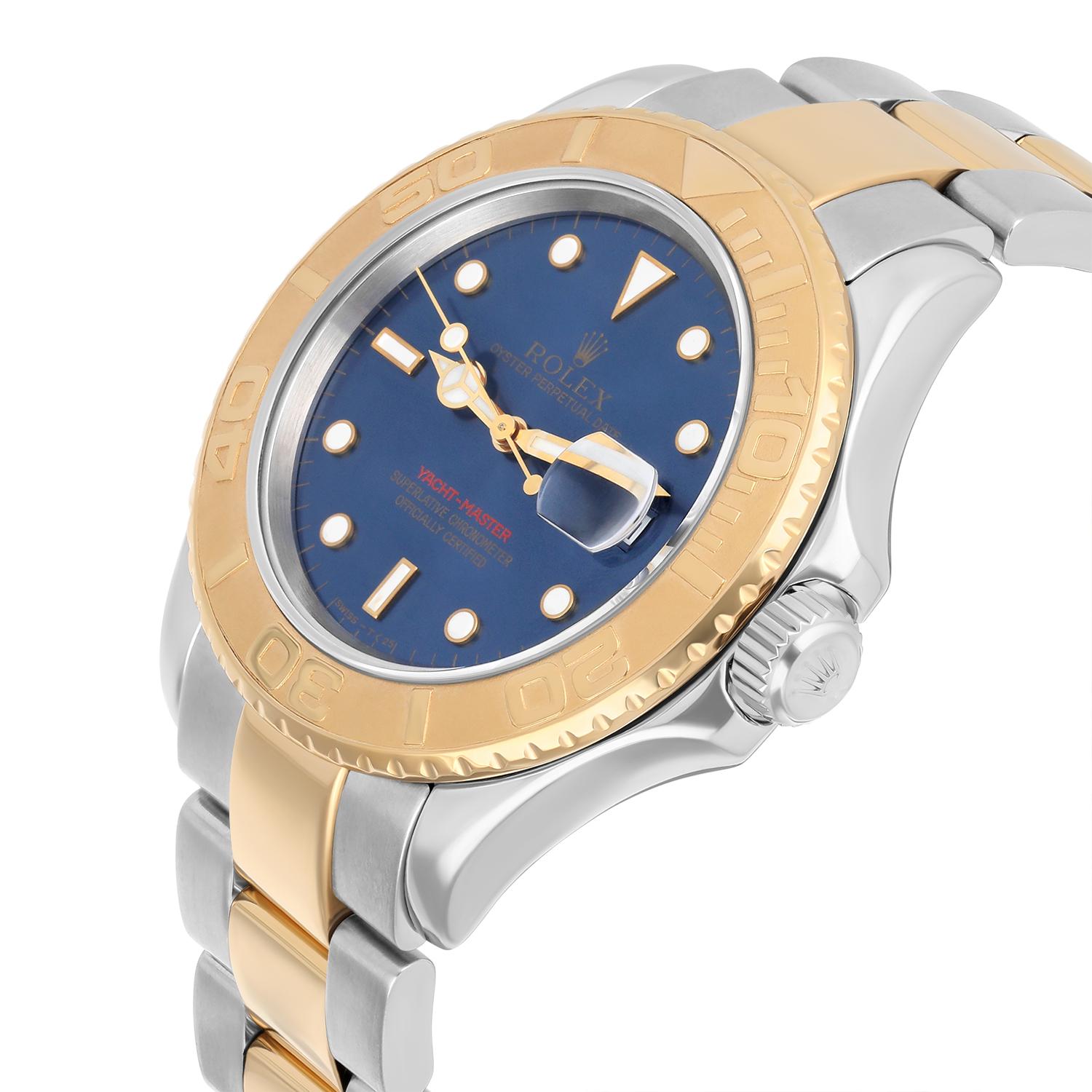 Rolex Yacht-Master 40mm 18K Yellow Gold Stainless Steel Blue Dial 16623 1