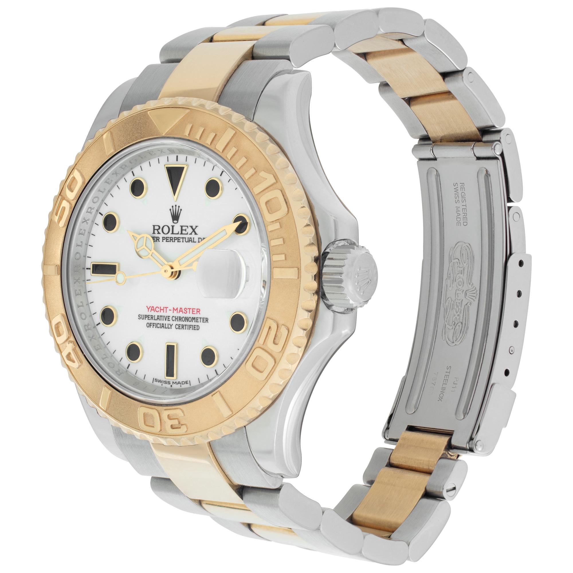 Rolex Yacht-Master in 18k & stainless steel. Auto w/ sweep seconds and date. 