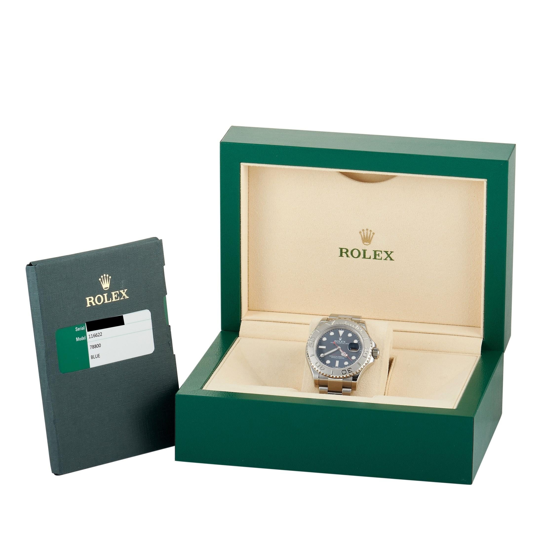 Rolex Yacht-Master Blue Dial Watch 116622 1