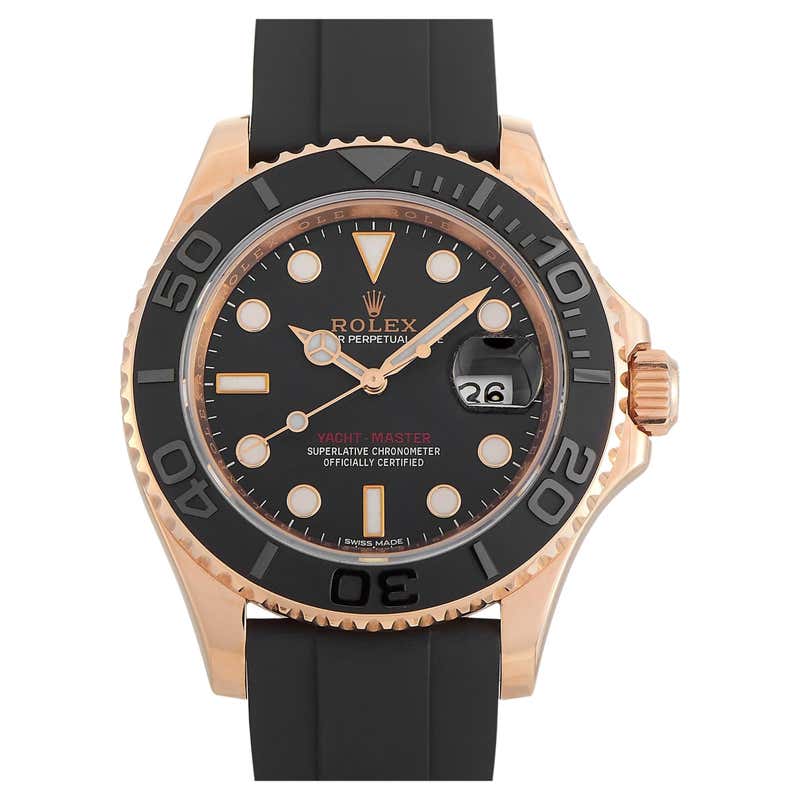Rolex Yacht-Master 40mm Everose Gold Watch 116655 at 1stDibs