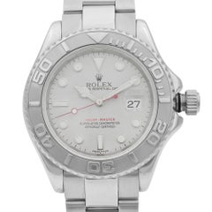 Rolex Yacht-Master No Hole Steel Platinum Bezel Silver Dial Men Watch 16622