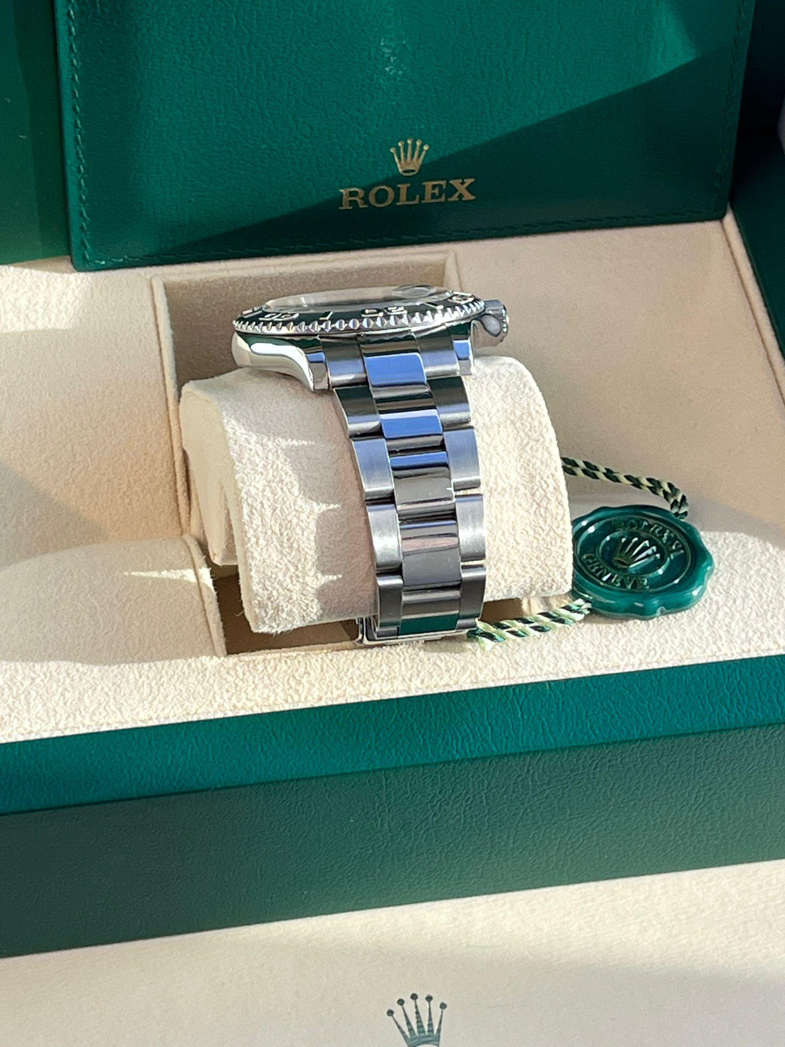 Rolex Yacht-Master 40mm Platinum Dial Bezel Oyster Stainless Steel Watch 16622 For Sale 9
