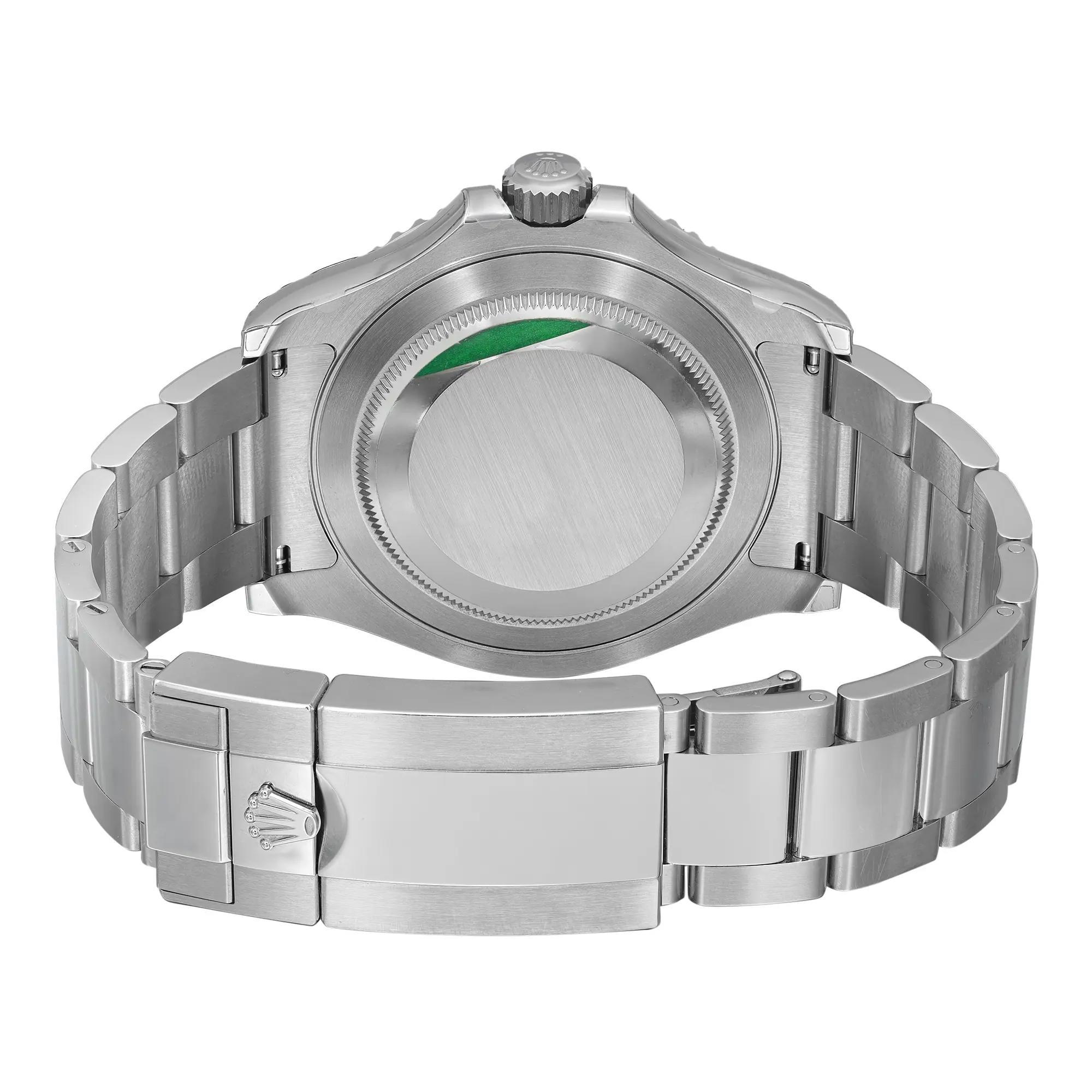 Rolex YachtMaster 40mm Platinum Steel Rhodium Dial Automatic Men’s