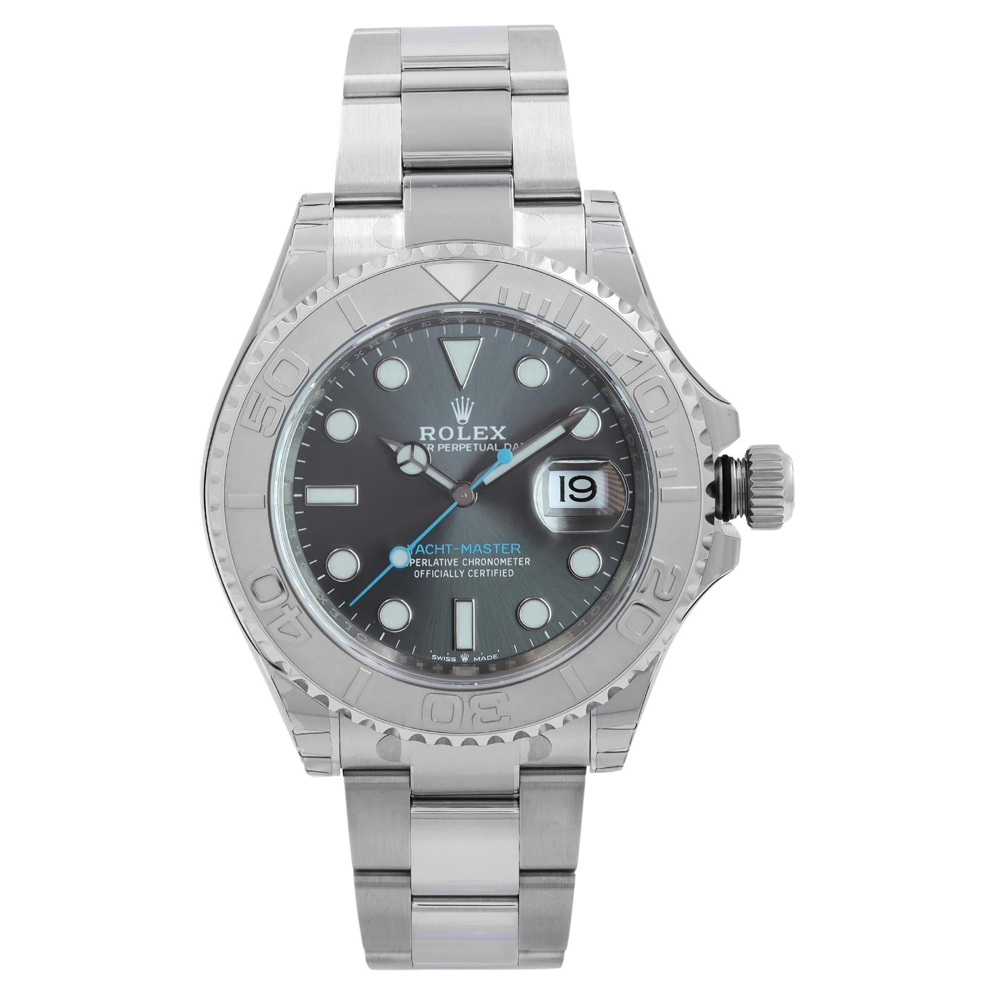 Rolex Yacht Master New Steel Rolesium Grey Dial Steel 126622 At 1stdibs
