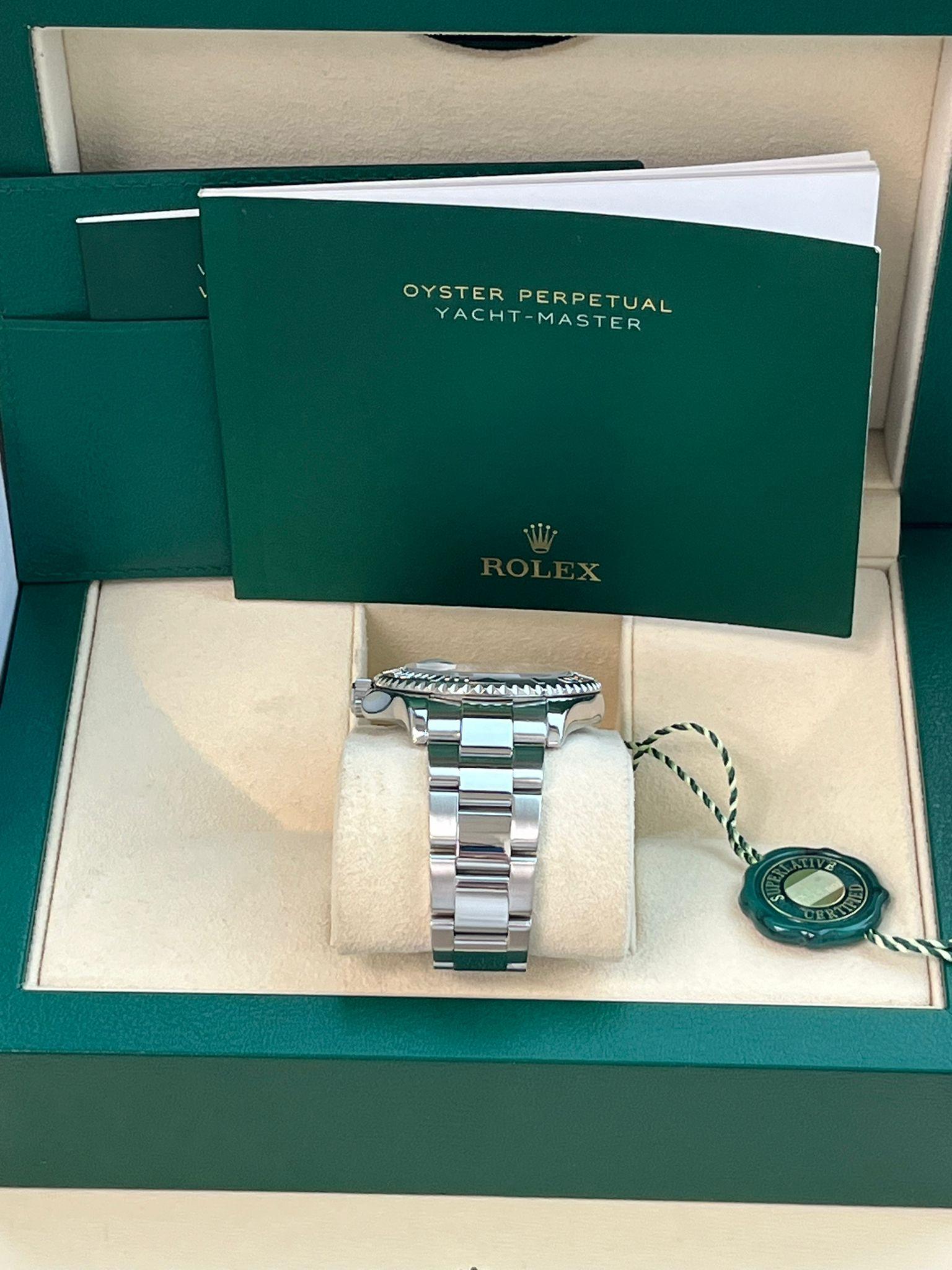 Rolex Yacht-Master 40mm Silver Dial Platinum Bezel Oyster Steel Mens Watch 16622 For Sale 11