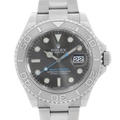 Rolex Yacht-Master Steel Platinum Bezel Rhodium Dial Automatic Watch 126622