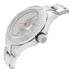 Rolex Yacht-Master 40mm Steel Platinum Grey Dial Automatic Mens Watch 16622