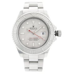 Rolex Yacht-Master 40mm Steel Platinum Grey Dial Automatic Mens Watch 16622