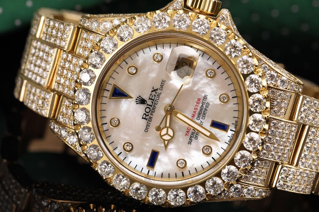 rolex yacht master iced out