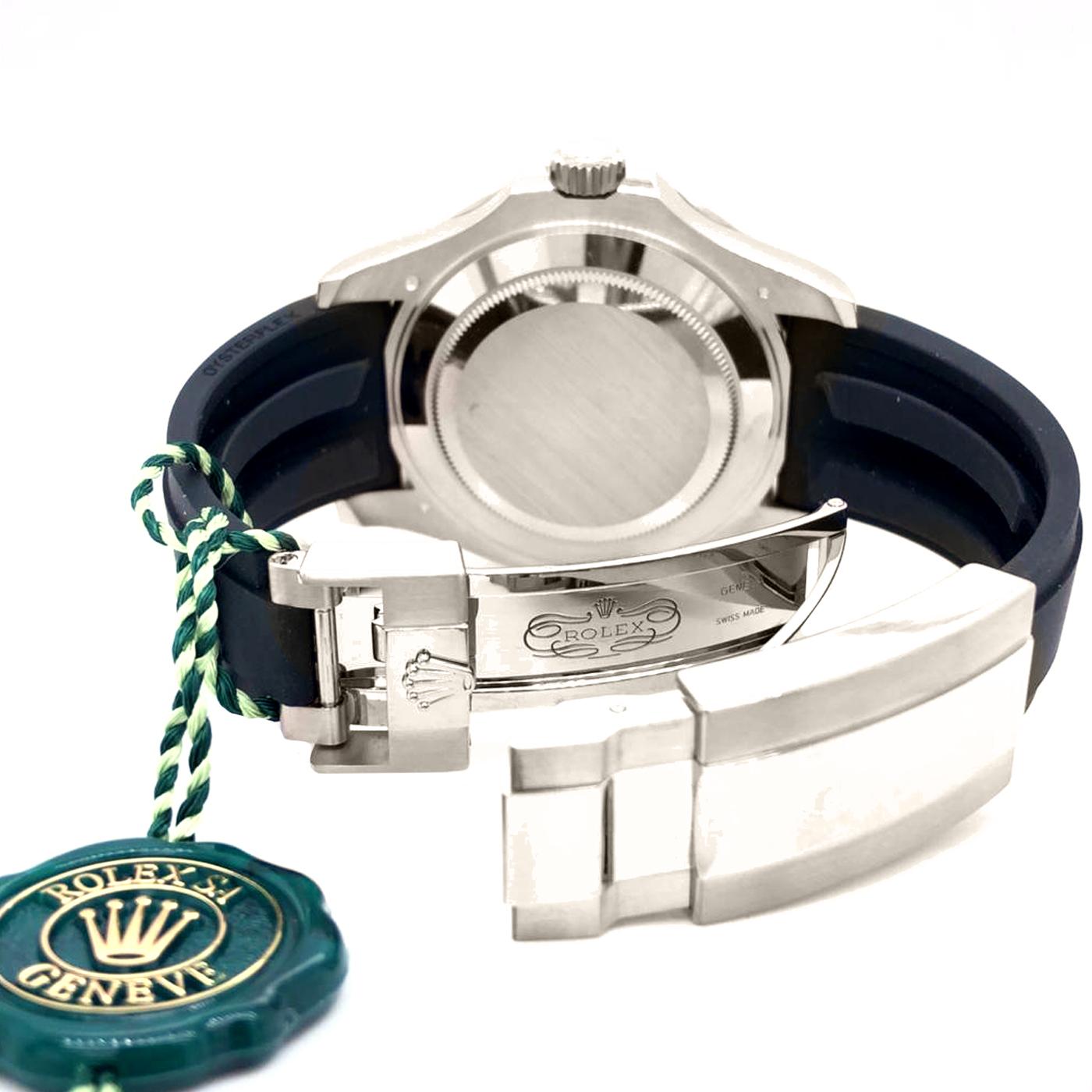Rolex Yacht-Master 42 18 Karat Gold Black Dial Ceramic Bezel Men's Watch 226659 1