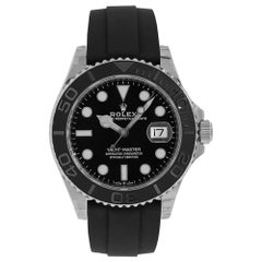 Rolex Yacht-Master 42 White Gold Black Dial Oysterflex Watch 226659