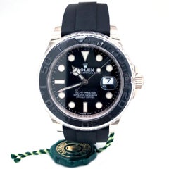 Rolex Yacht-Master Automatic Black Dial 18ct Oysterflex Rubber Strap 226659