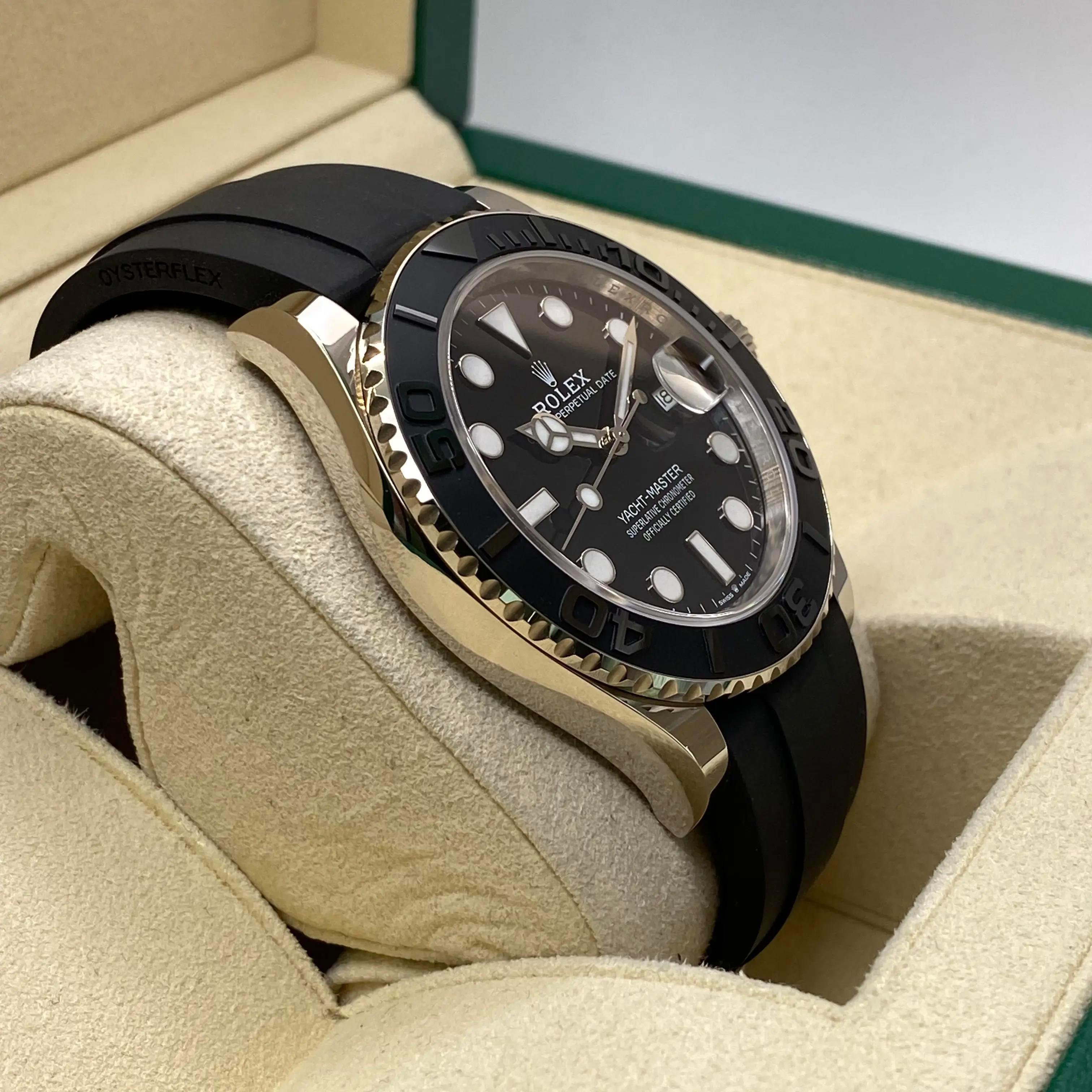 Unworn Rolex Yacht-Master 42mm White Gold Black Dial Automatic Mens Watch 226659 For Sale 1