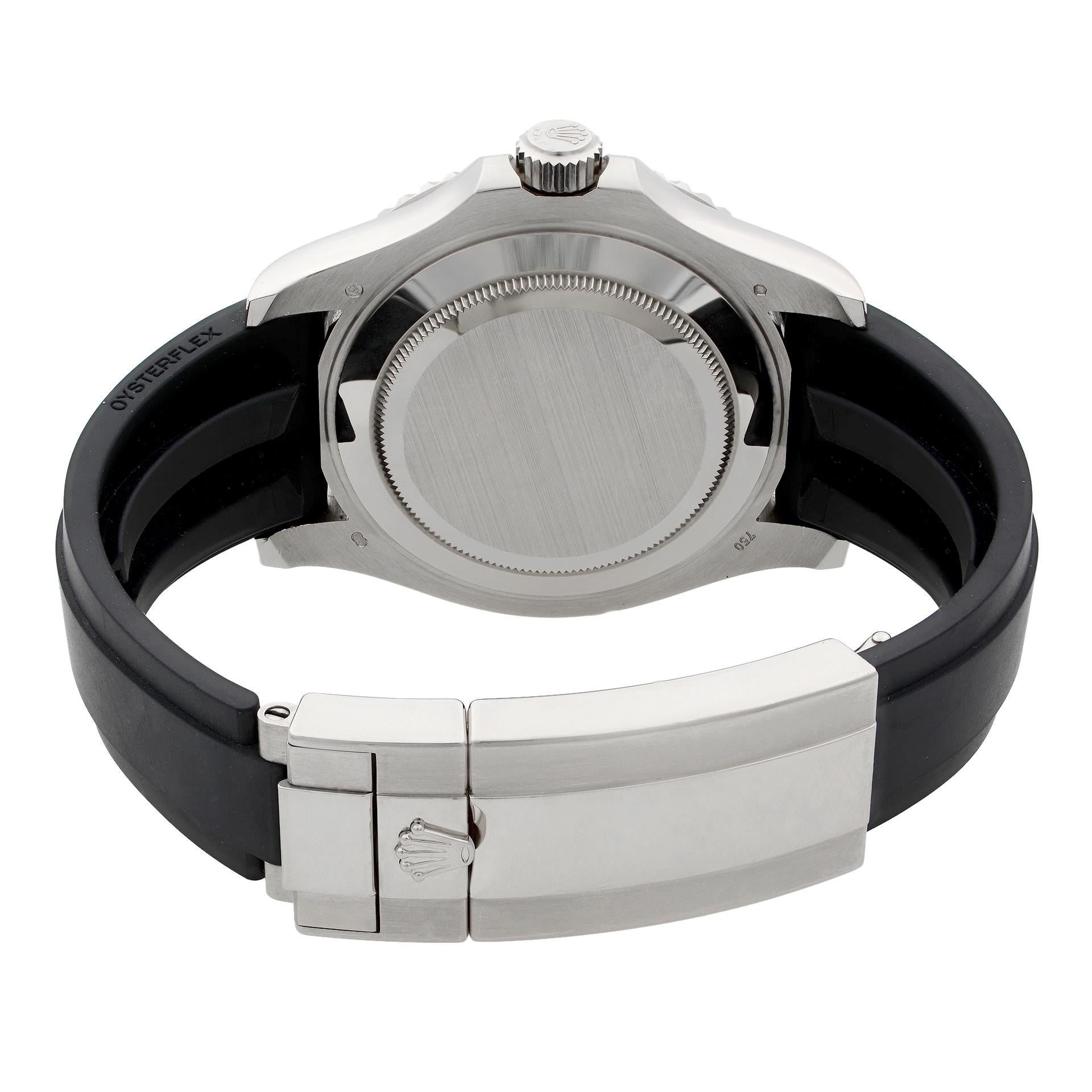 Unworn Rolex Yacht-Master 42mm White Gold Black Dial Automatic Mens Watch 226659 For Sale 9