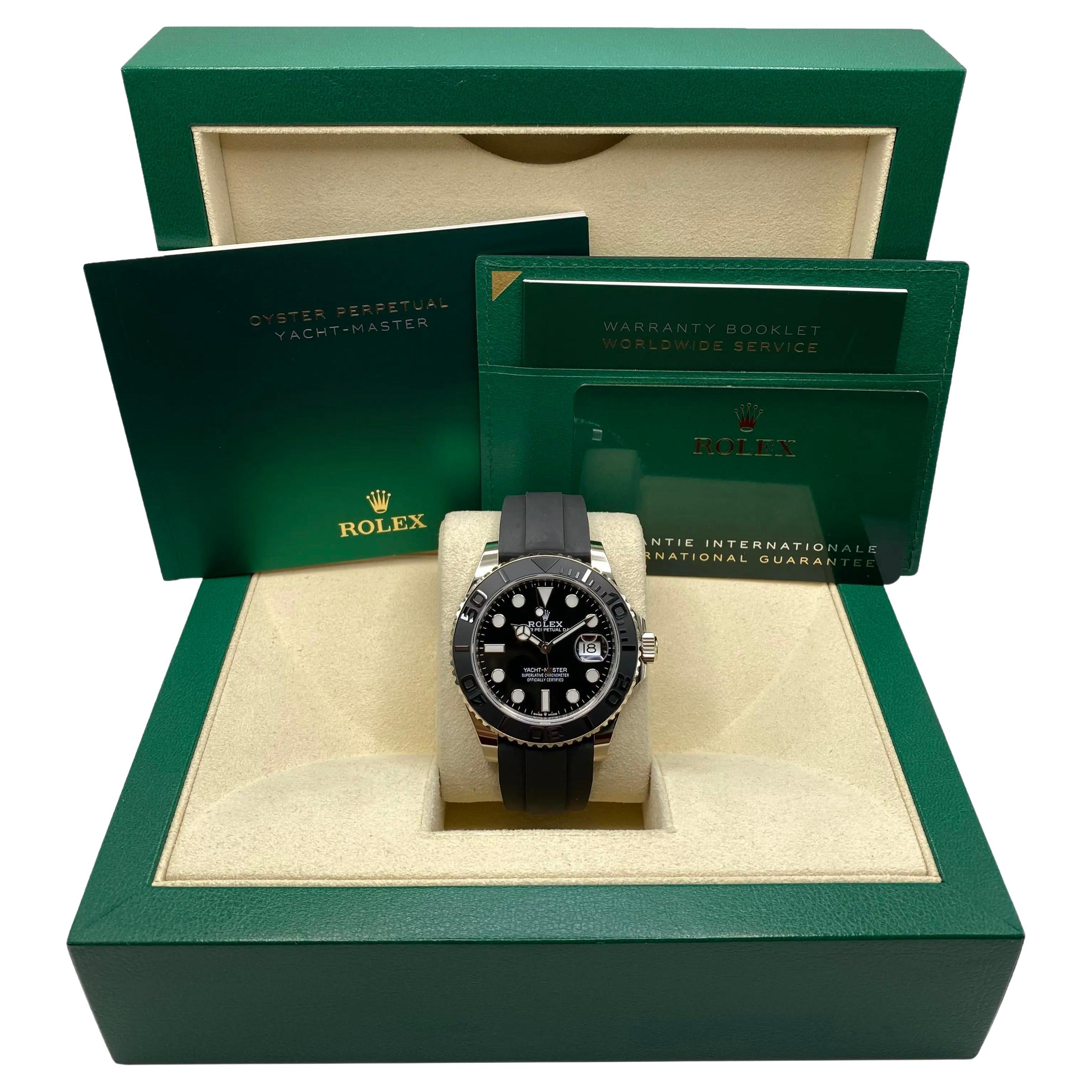 Reloj Rolex Yacht-Master 42mm Oro Blanco Esfera Negra Automático 226659